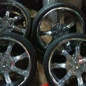 22 inch profile tires with center caps